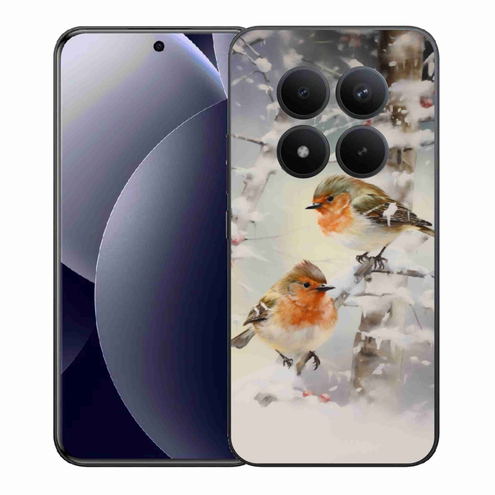 Gelový kryt mmCase na Xiaomi Redmi Note 15 Pro+ 5G/Xiaomi Poco M8 Pro 5G - ptáčci v zimě