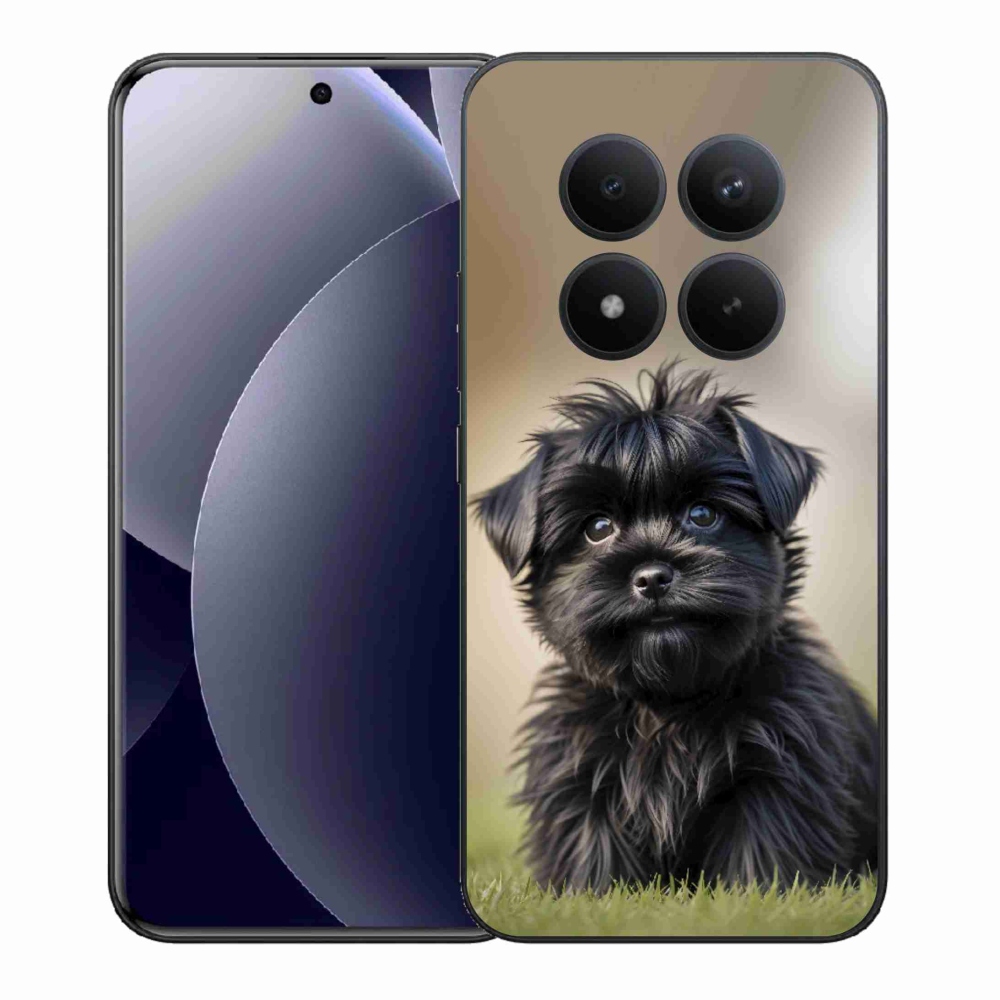 Gelový kryt mmCase na Xiaomi Redmi Note 15 Pro+ 5G - roztomilý černý pejsek