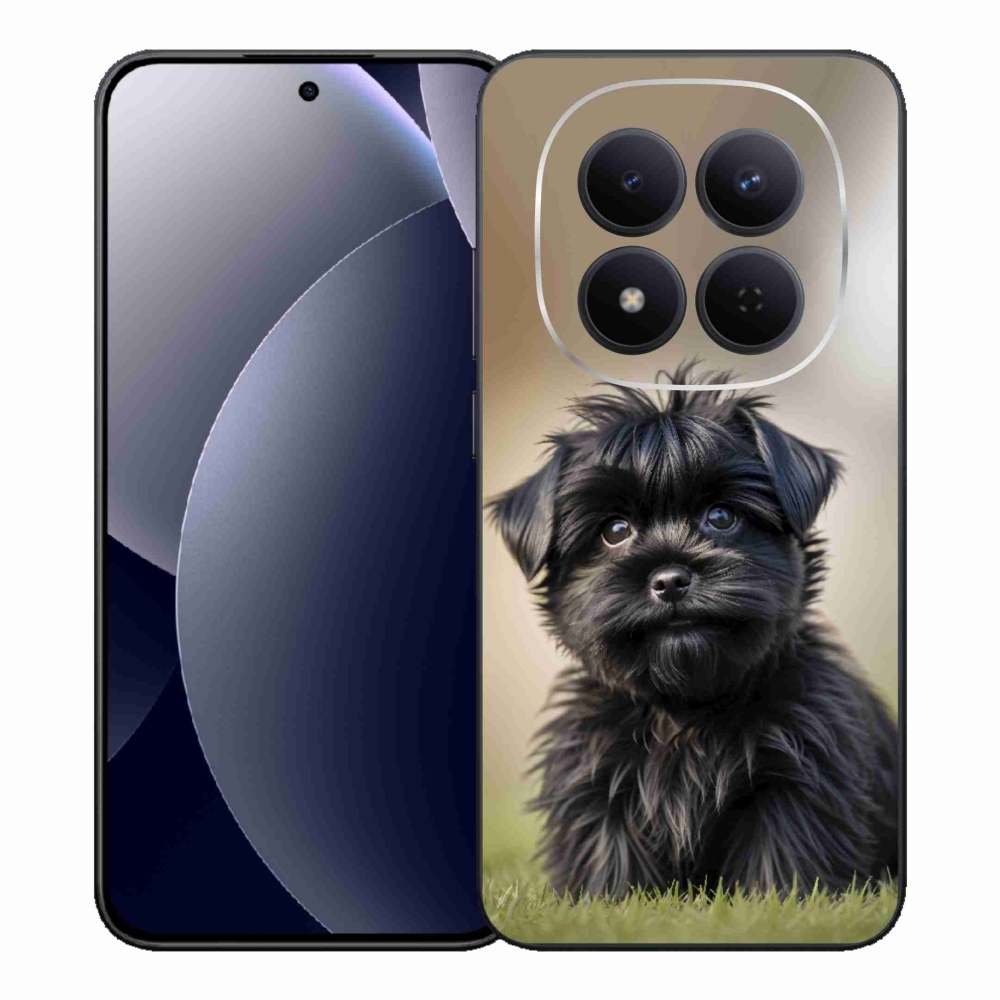 Gelový kryt mmCase na Xiaomi Redmi Note 15 Pro 5G - roztomilý černý pejsek