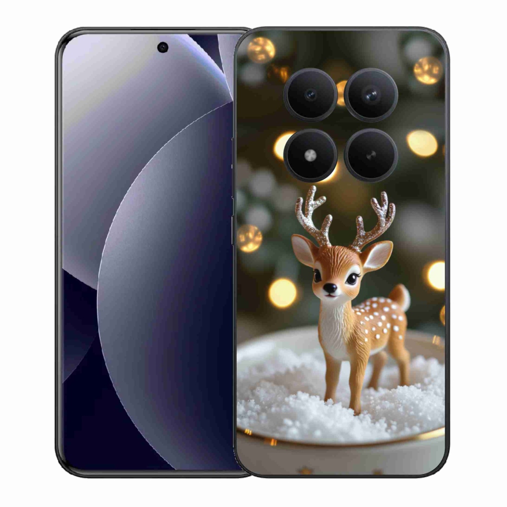 Gelový kryt mmCase na Xiaomi Redmi Note 15 Pro+ 5G - roztomilý vánoční jelen