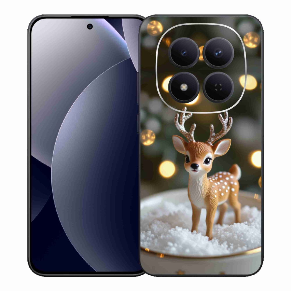 Gelový kryt mmCase na Xiaomi Redmi Note 15 Pro 5G - roztomilý vánoční jelen