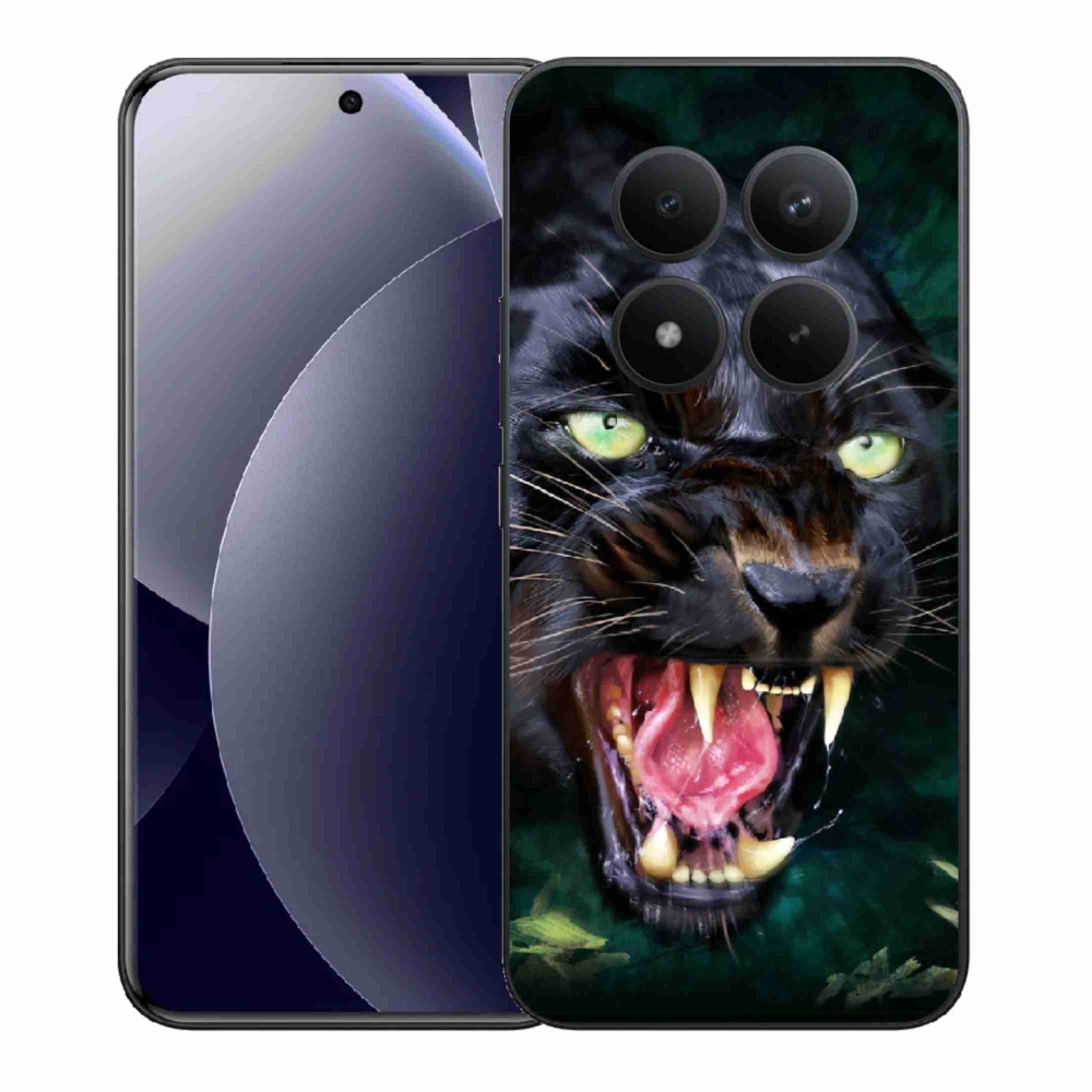 Gelový kryt mmCase na Xiaomi Redmi Note 15 Pro+ 5G/Xiaomi Poco M8 Pro 5G - rozzuřený černý panter