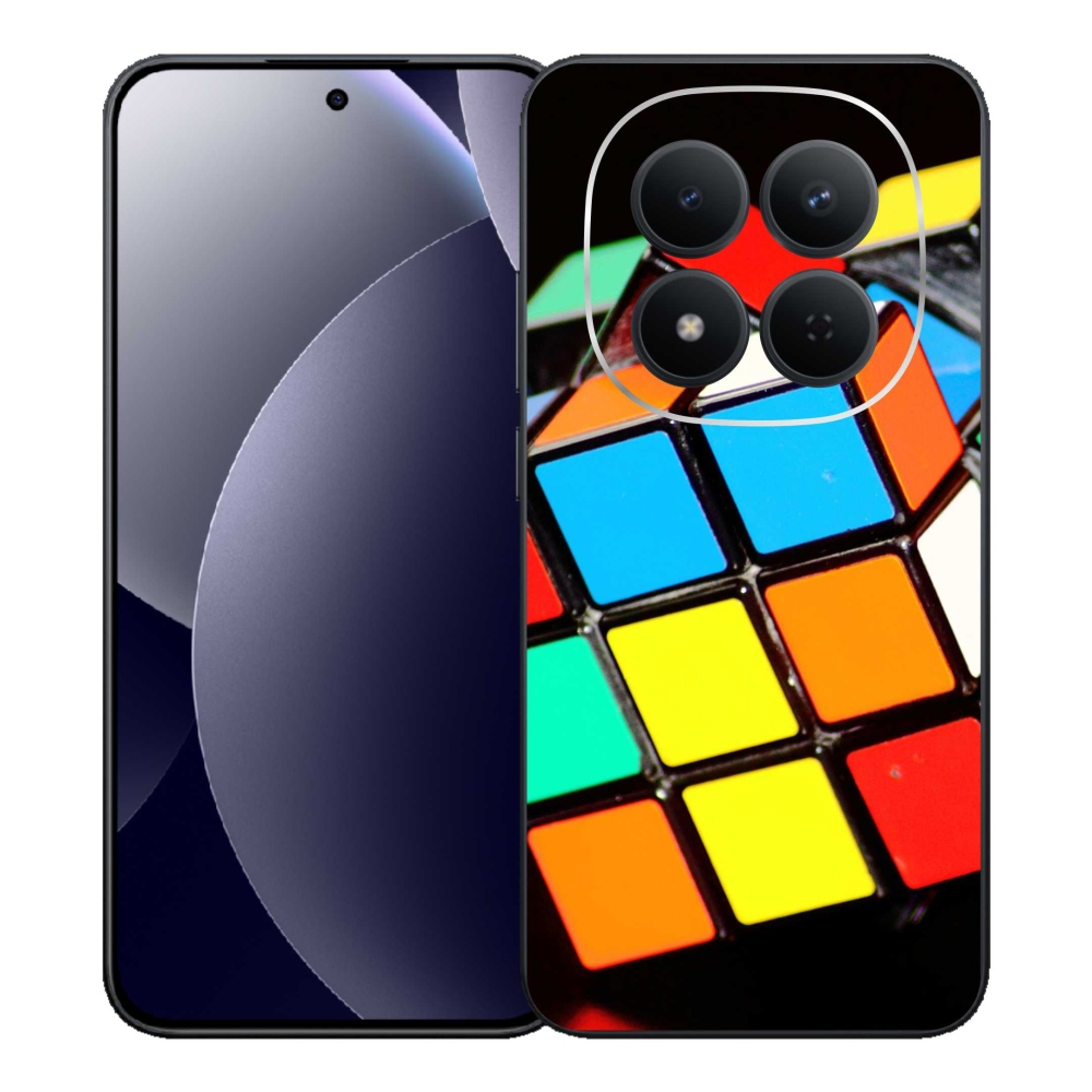Gelový kryt mmCase na Xiaomi Redmi Note 15 Pro 5G - rubikova kostka