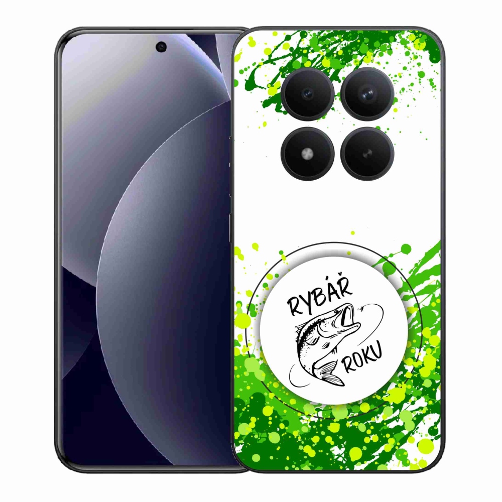 Gelový kryt mmCase na Xiaomi Redmi Note 15 Pro+ 5G/Xiaomi Poco M8 Pro 5G - rybář roku bílé pozadí