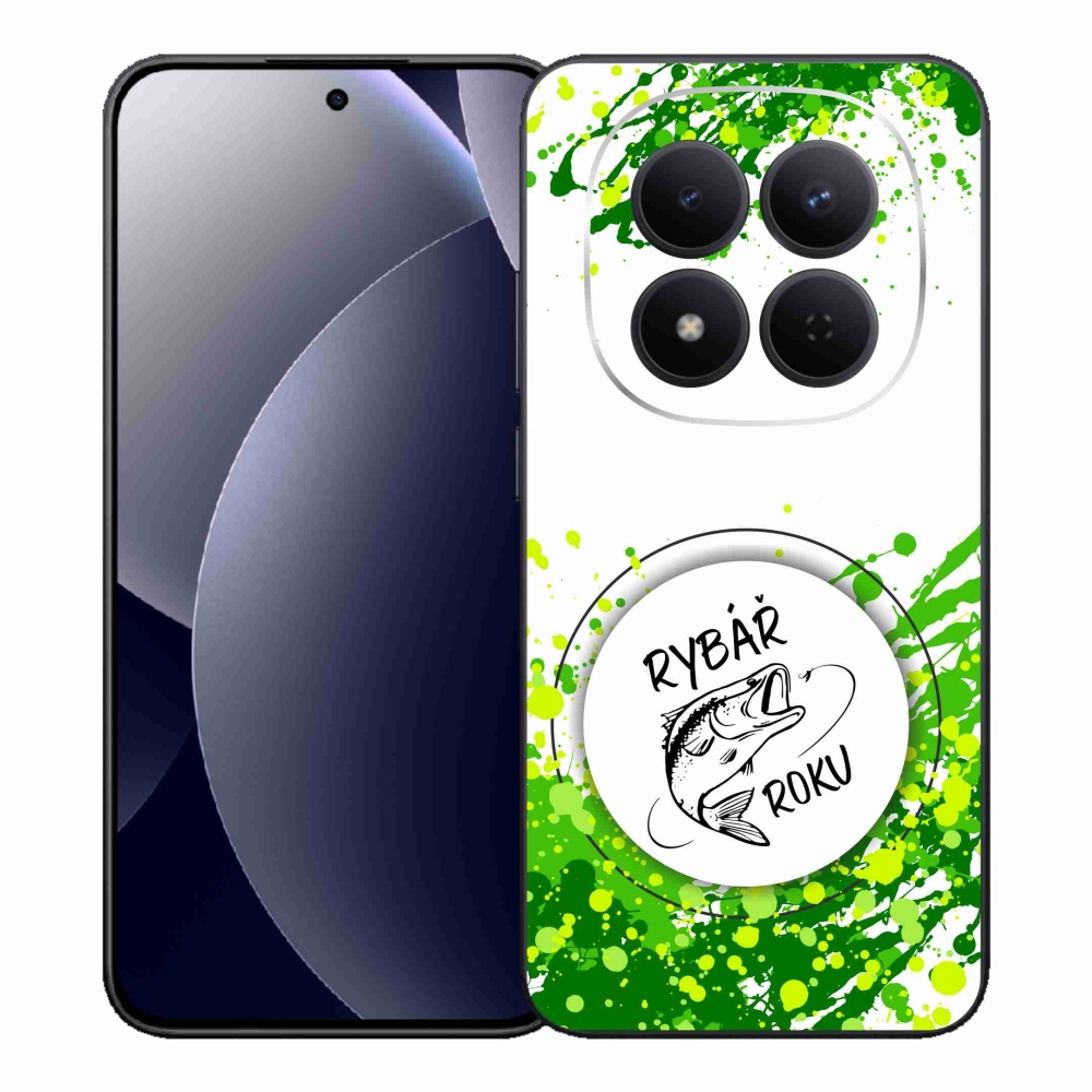 Gelový kryt mmCase na Xiaomi Redmi Note 15 Pro 5G - rybář roku bílé pozadí