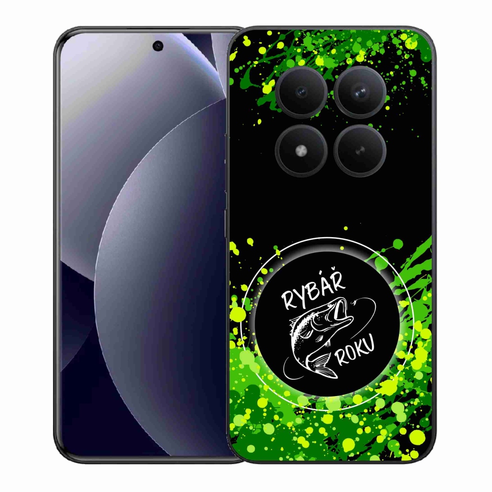Gelový kryt mmCase na Xiaomi Redmi Note 15 Pro+ 5G/Xiaomi Poco M8 Pro 5G - rybář roku černé pozadí