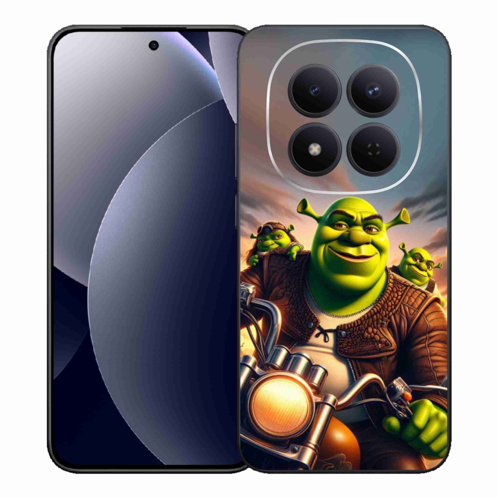 Gelový kryt mmCase na Xiaomi Redmi Note 15 Pro 5G - shrek na motorce