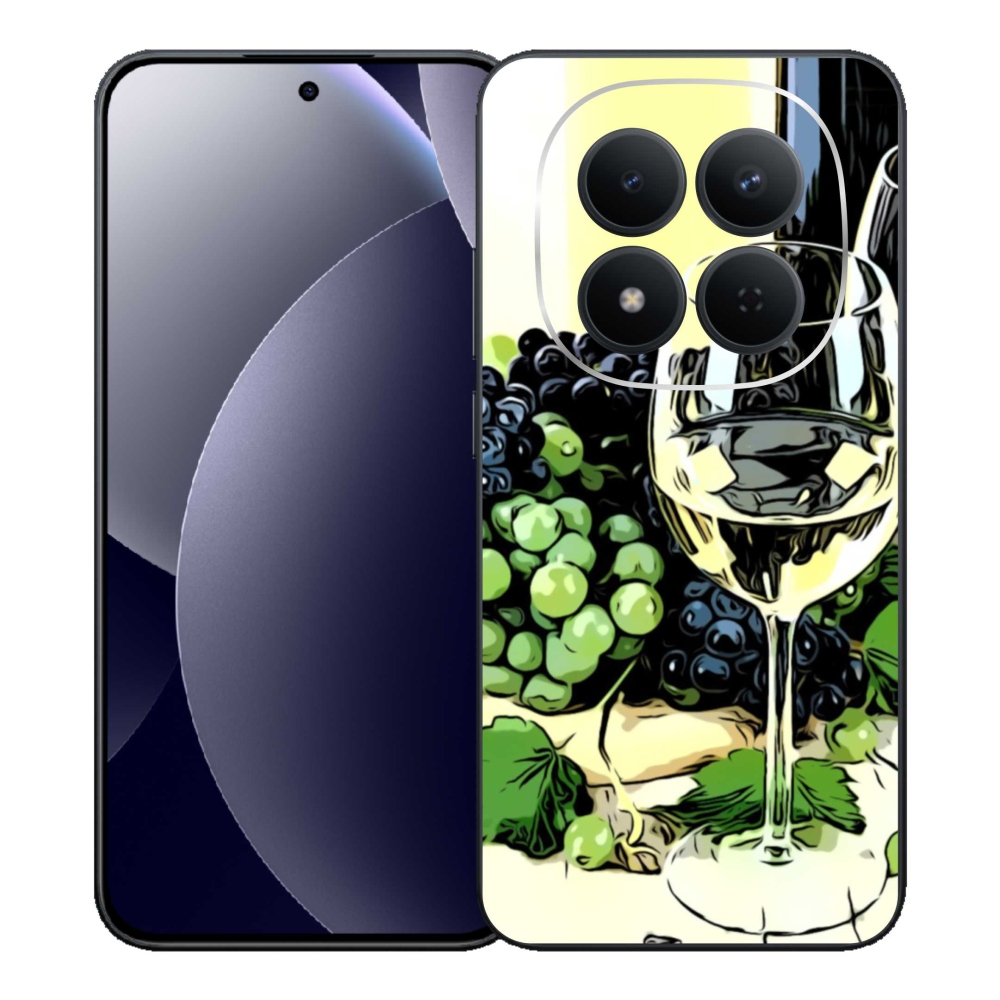 Gelový kryt mmCase na Xiaomi Redmi Note 15 Pro 5G - sklenka vína