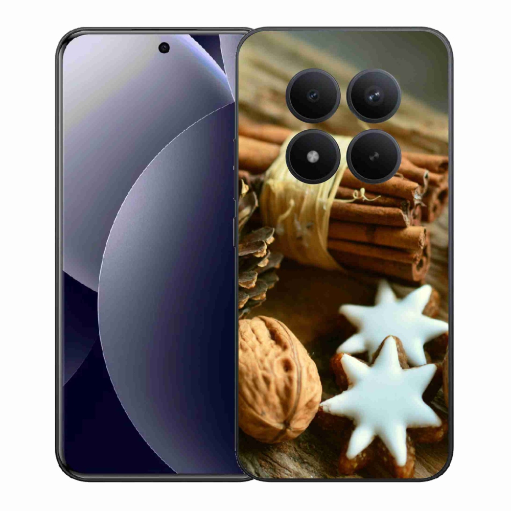 Gelový kryt mmCase na Xiaomi Redmi Note 15 Pro+ 5G/Xiaomi Poco M8 Pro 5G - skořice a perníčky