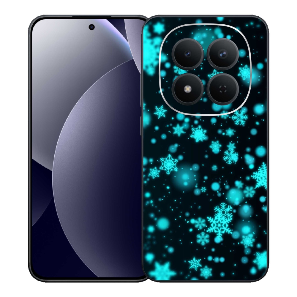 Gelový kryt mmCase na Xiaomi Redmi Note 15 Pro 5G - sněhové vločky 1