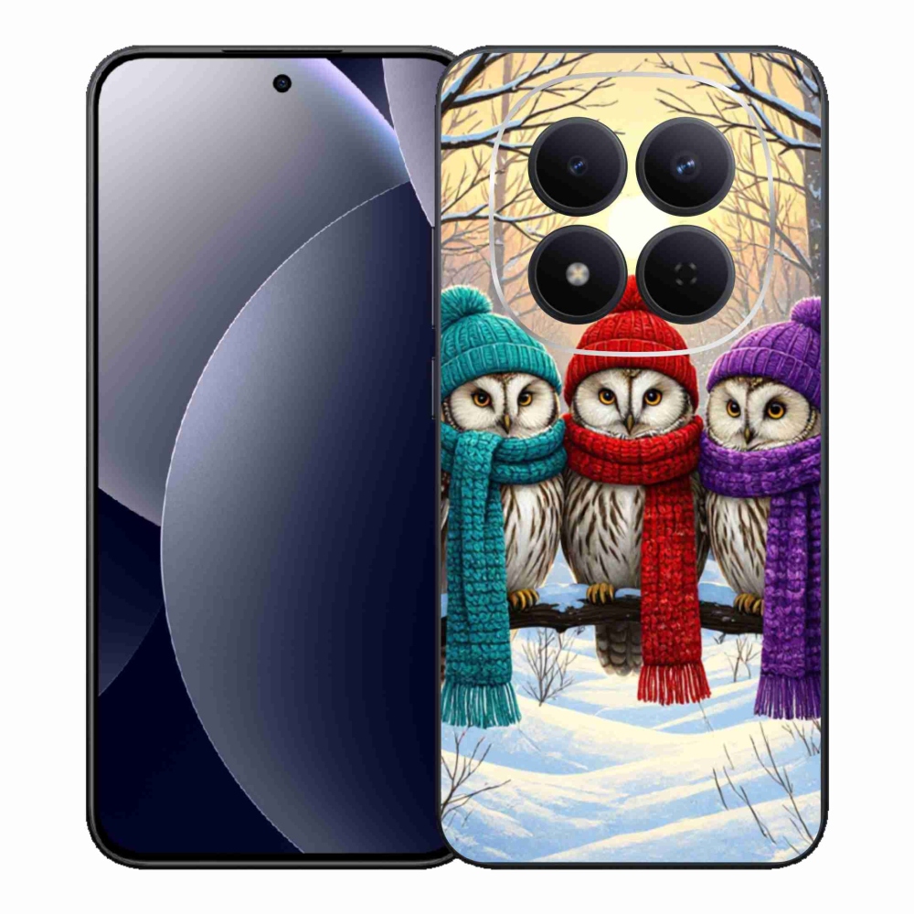 Gelový kryt mmCase na Xiaomi Redmi Note 15 Pro 5G - soví přátelé