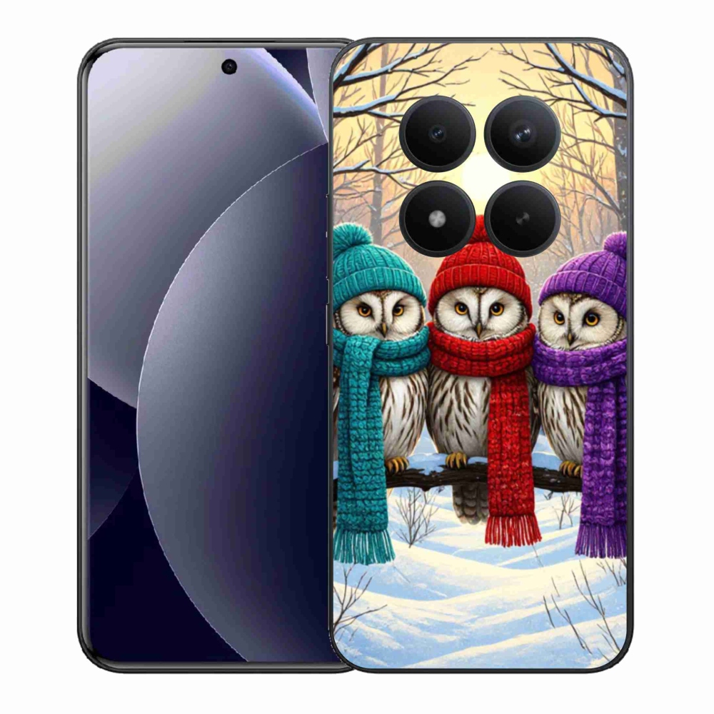 Gelový kryt mmCase na Xiaomi Redmi Note 15 Pro+ 5G/Xiaomi Poco M8 Pro 5G - soví přátelé