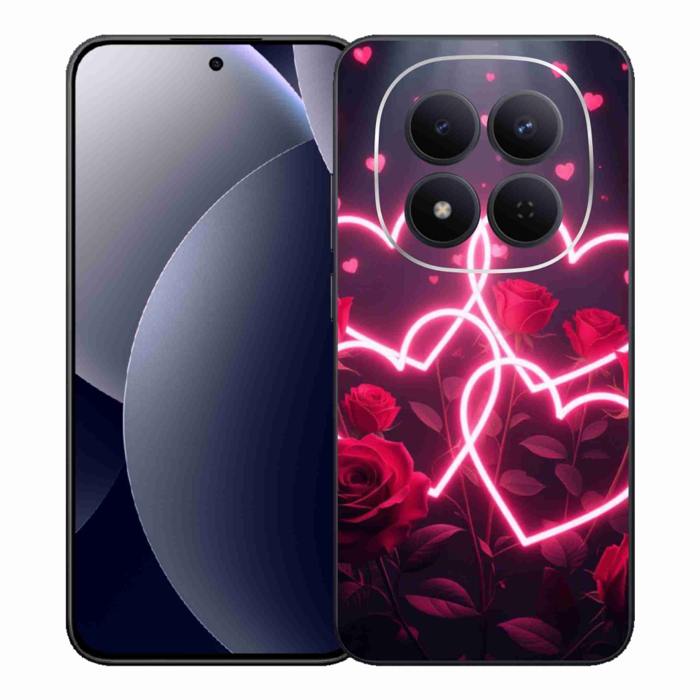 Gelový kryt mmCase na Xiaomi Redmi Note 15 Pro 5G - srdce lásky