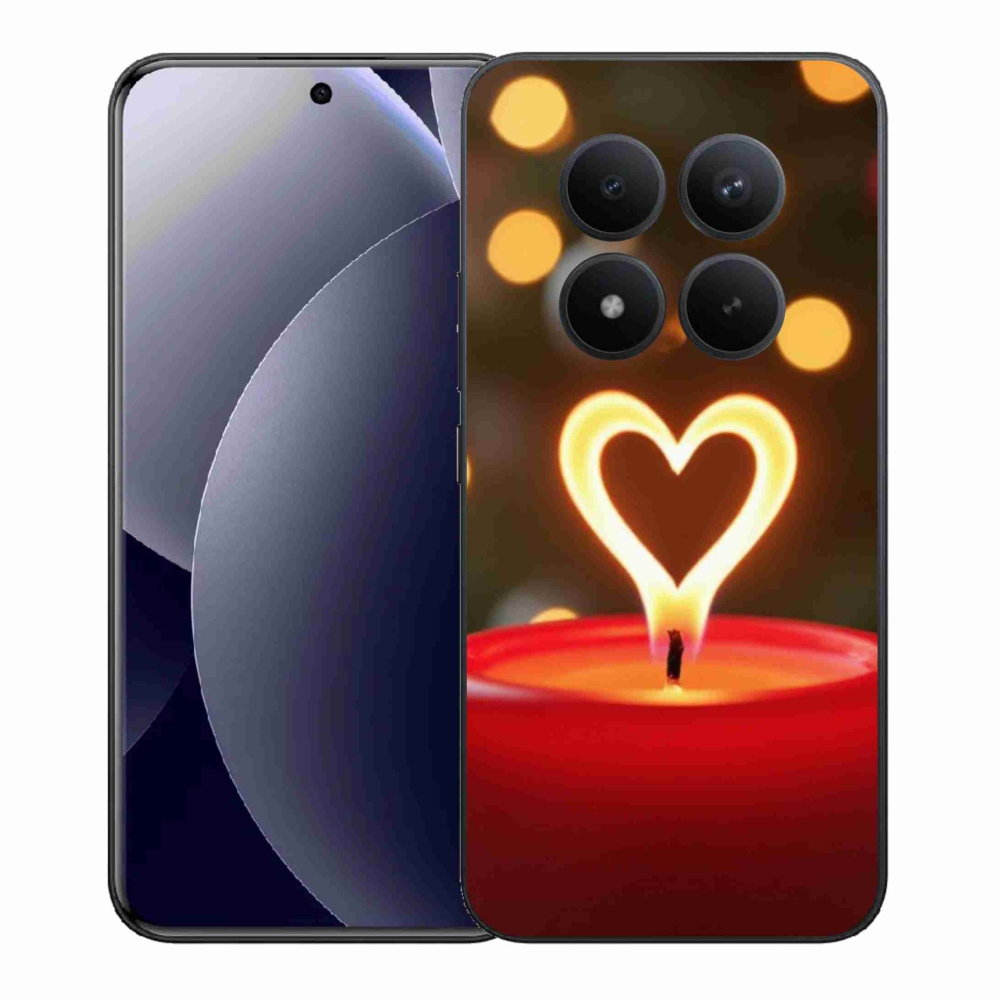 Gelový kryt mmCase na Xiaomi Redmi Note 15 Pro+ 5G/Xiaomi Poco M8 Pro 5G - srdce z plamene