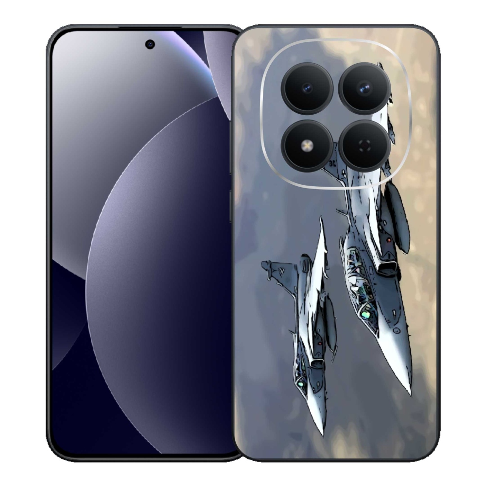 Gelový kryt mmCase na Xiaomi Redmi Note 15 Pro 5G - stíhačky