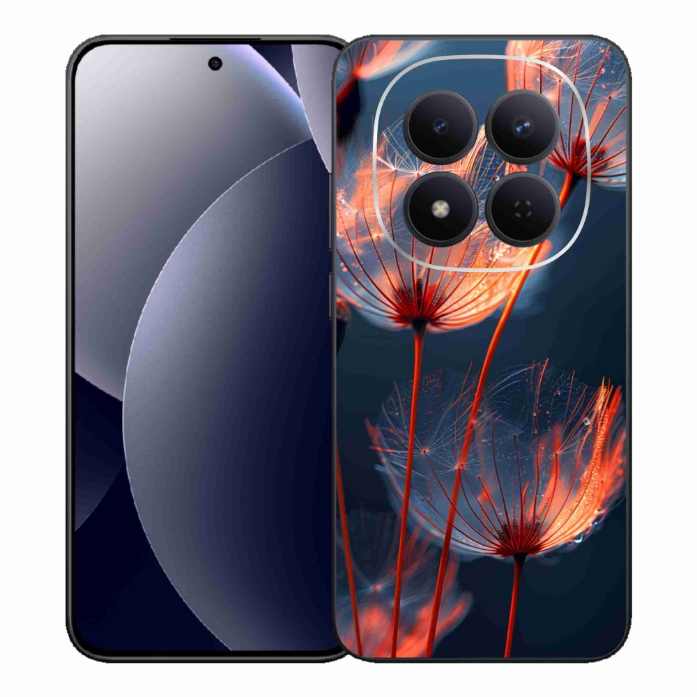 Gelový kryt mmCase na Xiaomi Redmi Note 15 Pro 5G - světélkující chmýří