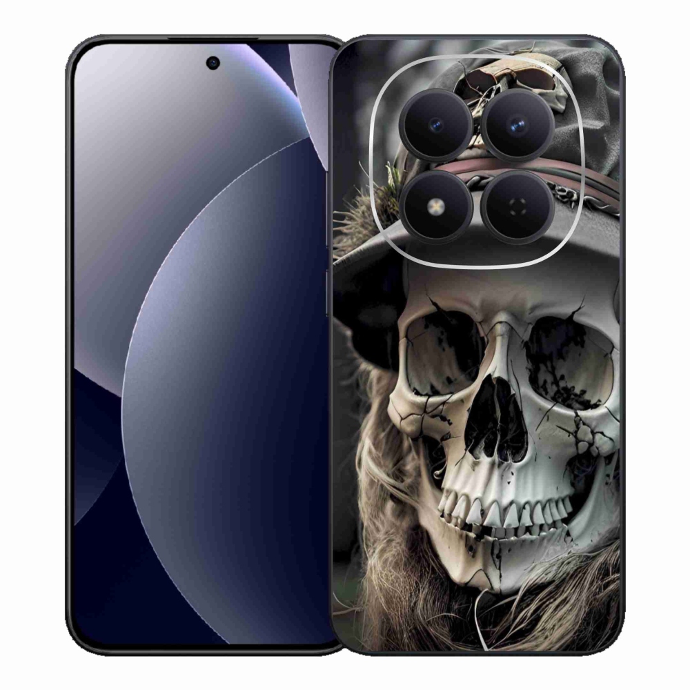 Gelový kryt mmCase na Xiaomi Redmi Note 15 Pro 5G - temná lebka
