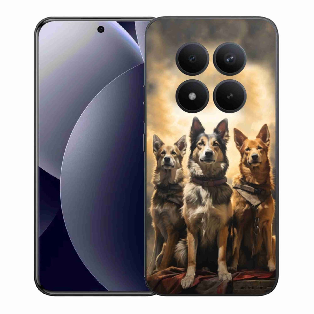 Gelový kryt mmCase na Xiaomi Redmi Note 15 Pro+ 5G/Xiaomi Poco M8 Pro 5G - tři psi