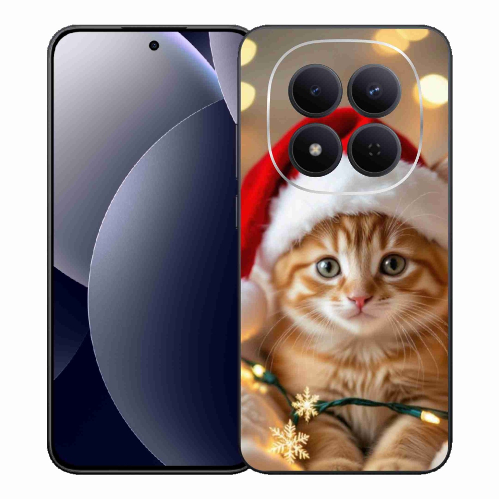 Gelový kryt mmCase na Xiaomi Redmi Note 15 Pro 5G - vánoční kotě