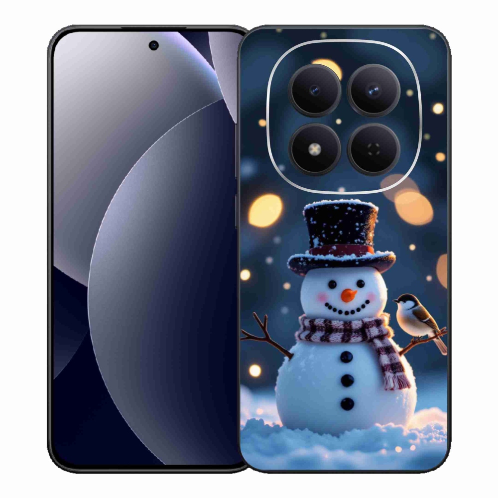 Gelový kryt mmCase na Xiaomi Redmi Note 15 Pro 5G - vánoční sněhulák