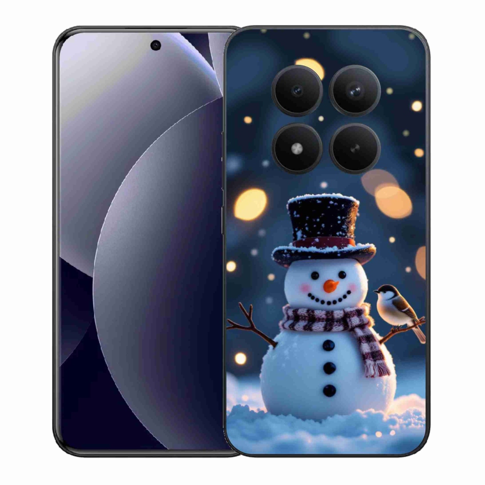 Gelový kryt mmCase na Xiaomi Redmi Note 15 Pro+ 5G - vánoční sněhulák