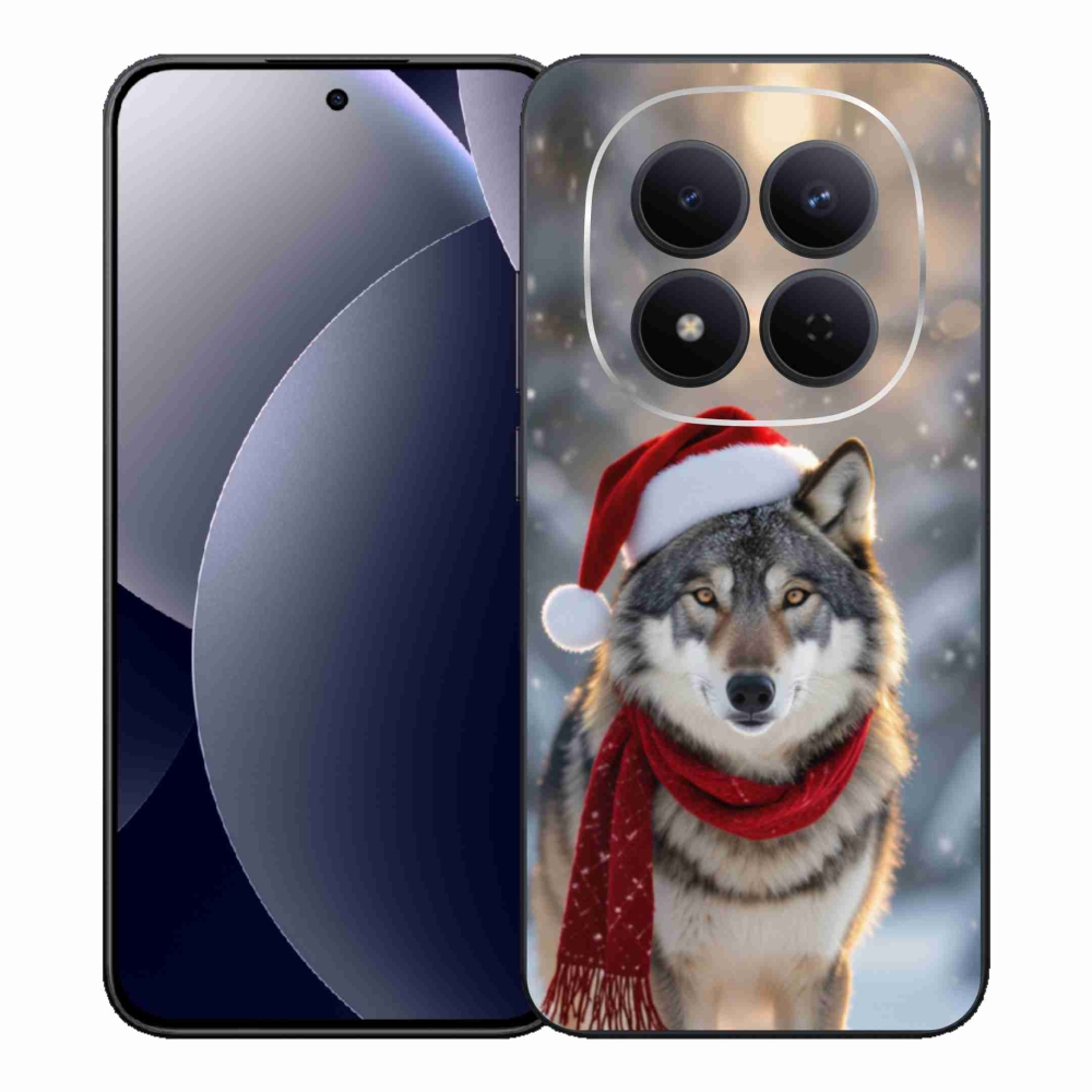 Gelový kryt mmCase na Xiaomi Redmi Note 15 Pro 5G - vánoční vlk