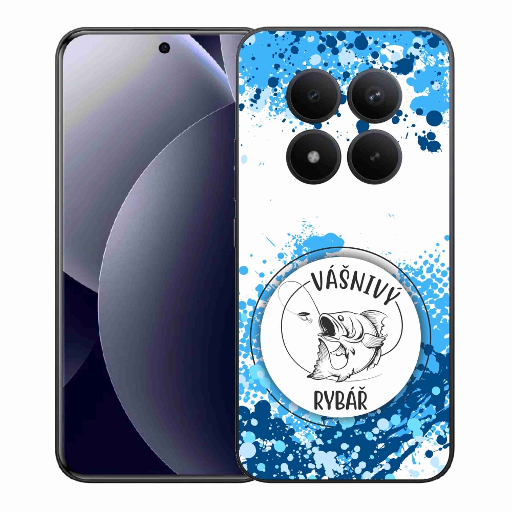 Gelový kryt mmCase na Xiaomi Redmi Note 15 Pro+ 5G/Xiaomi Poco M8 Pro 5G - vášnivý rybář bílé pozadí