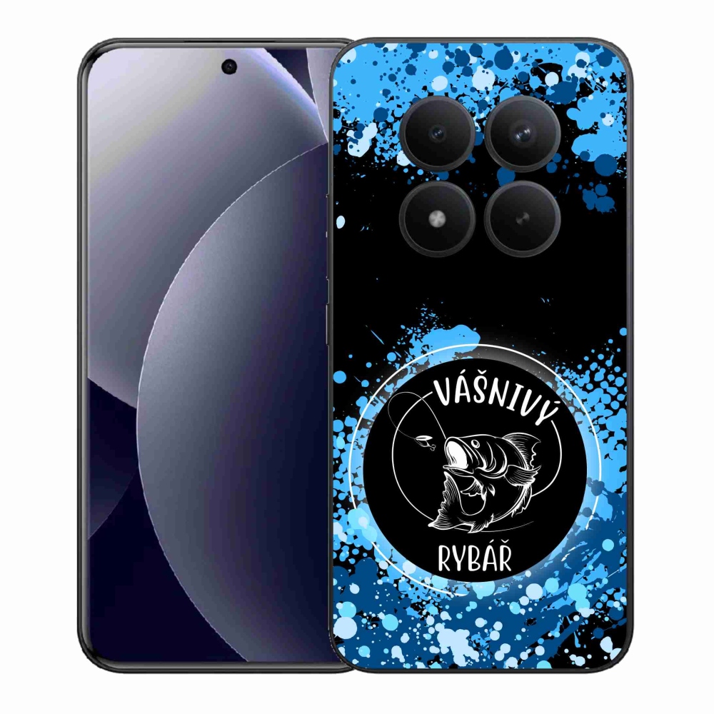 Gelový kryt mmCase na Xiaomi Redmi Note 15 Pro+ 5G/Xiaomi Poco M8 Pro 5G - vášnivý rybář černé pozadí