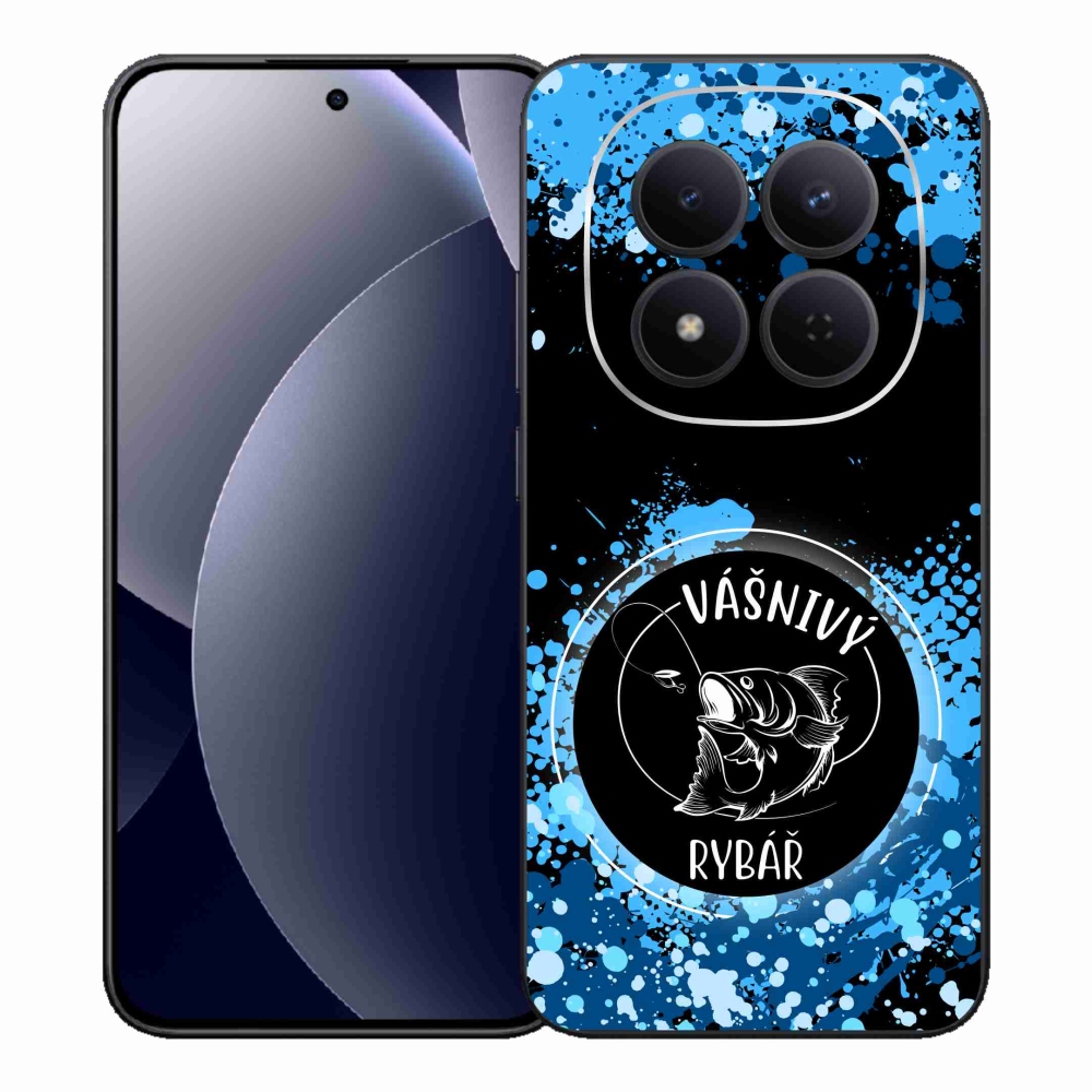 Gelový kryt mmCase na Xiaomi Redmi Note 15 Pro 5G - vášnivý rybář černé pozadí