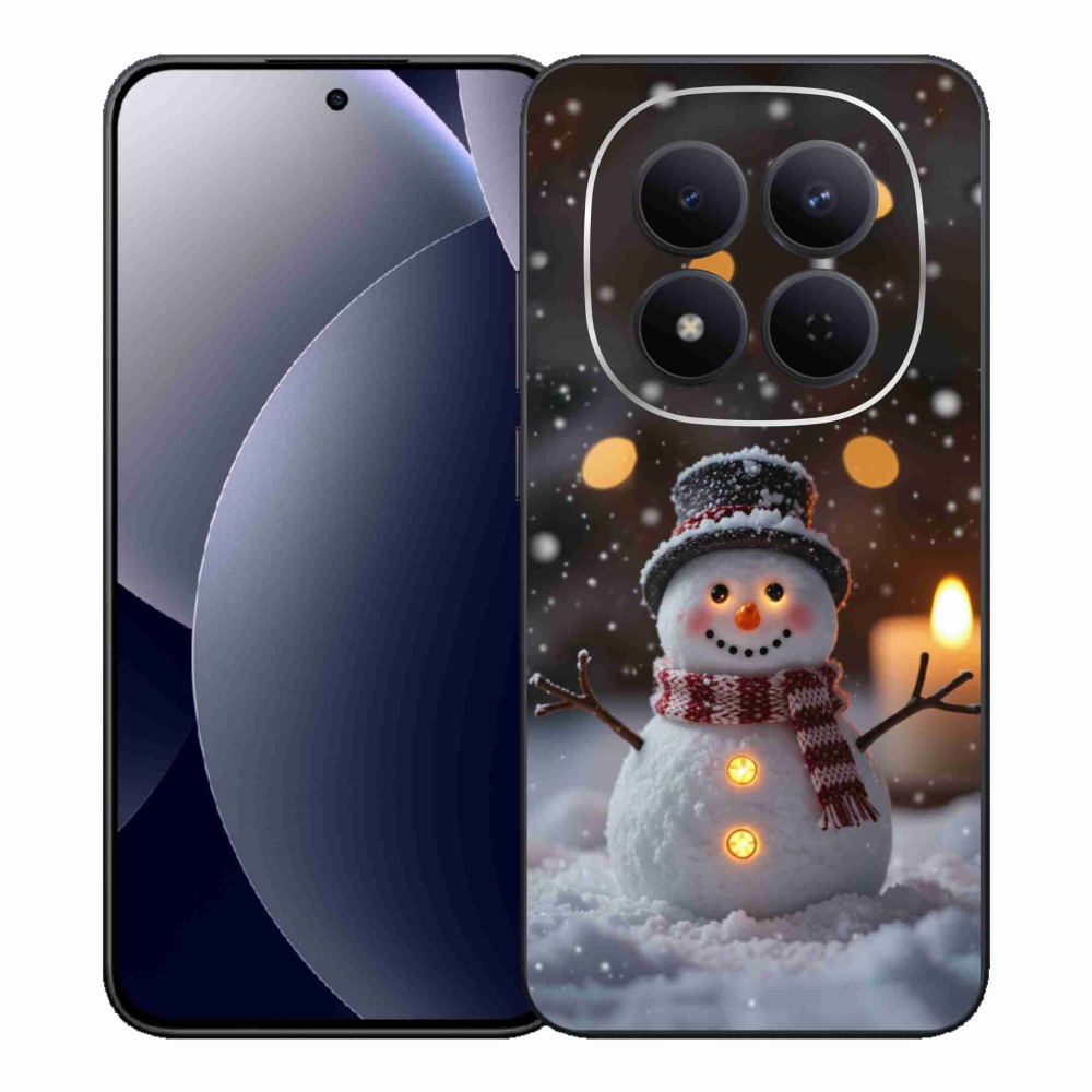 Gelový kryt mmCase na Xiaomi Redmi Note 15 Pro 5G - veselý sněhulák