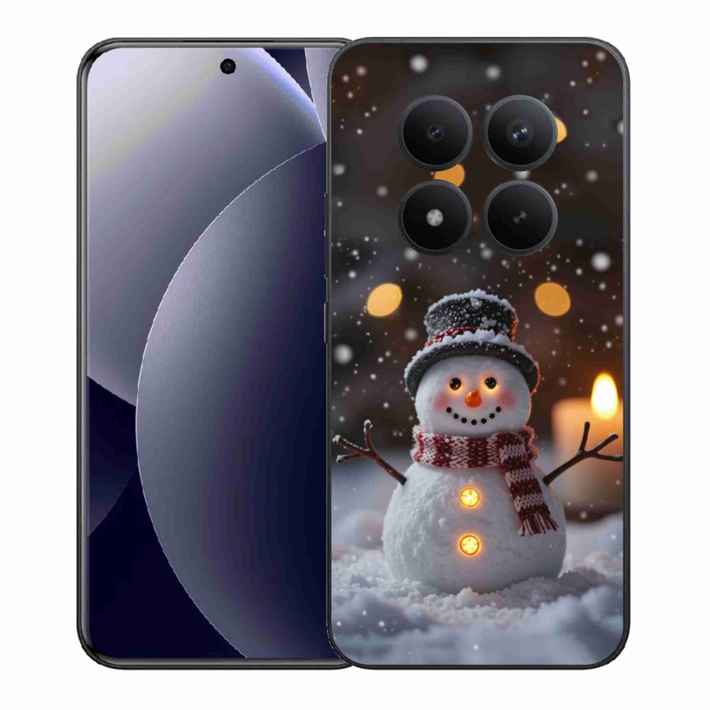 Gelový kryt mmCase na Xiaomi Redmi Note 15 Pro+ 5G - veselý sněhulák