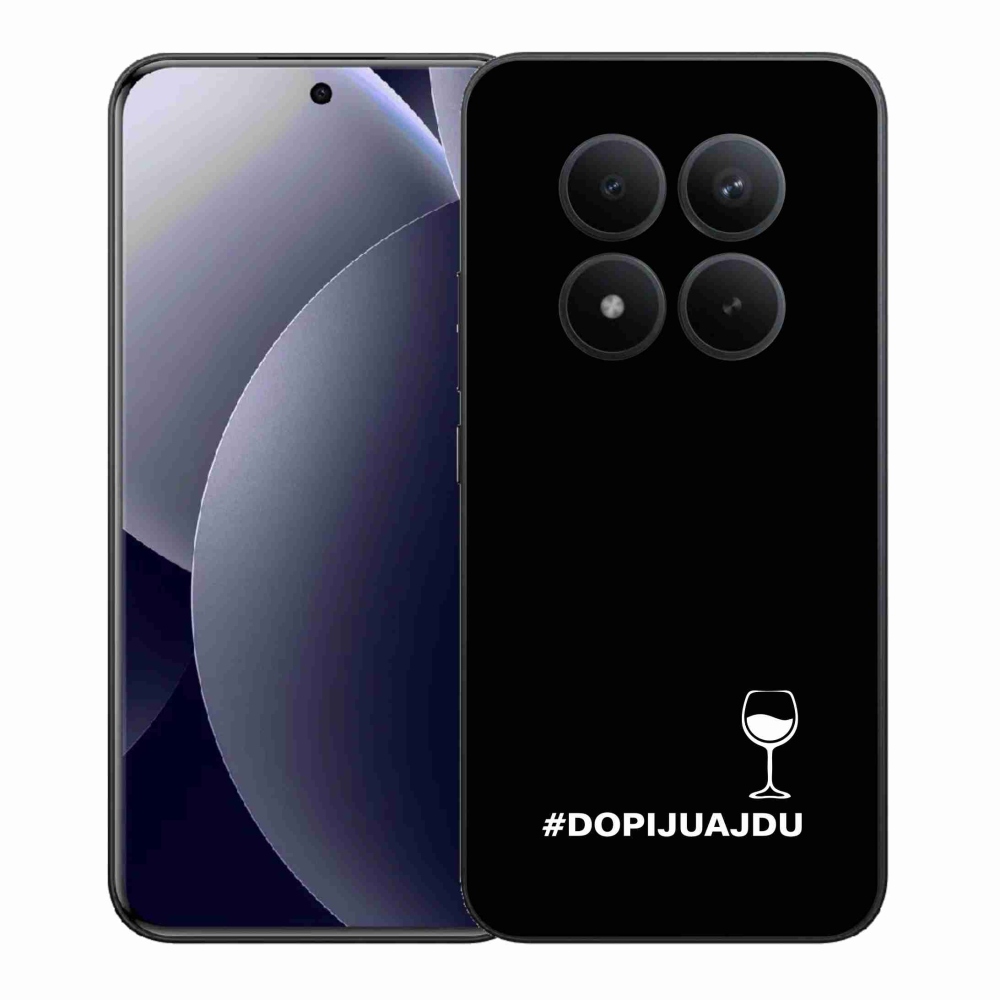 Gelový kryt mmCase na Xiaomi Redmi Note 15 Pro+ 5G/Xiaomi Poco M8 Pro 5G - vinný motiv černé pozadí