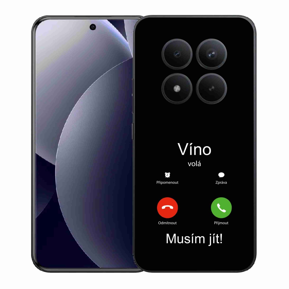 Gelový kryt mmCase na Xiaomi Redmi Note 15 Pro+ 5G/Xiaomi Poco M8 Pro 5G - víno volá černé pozadí