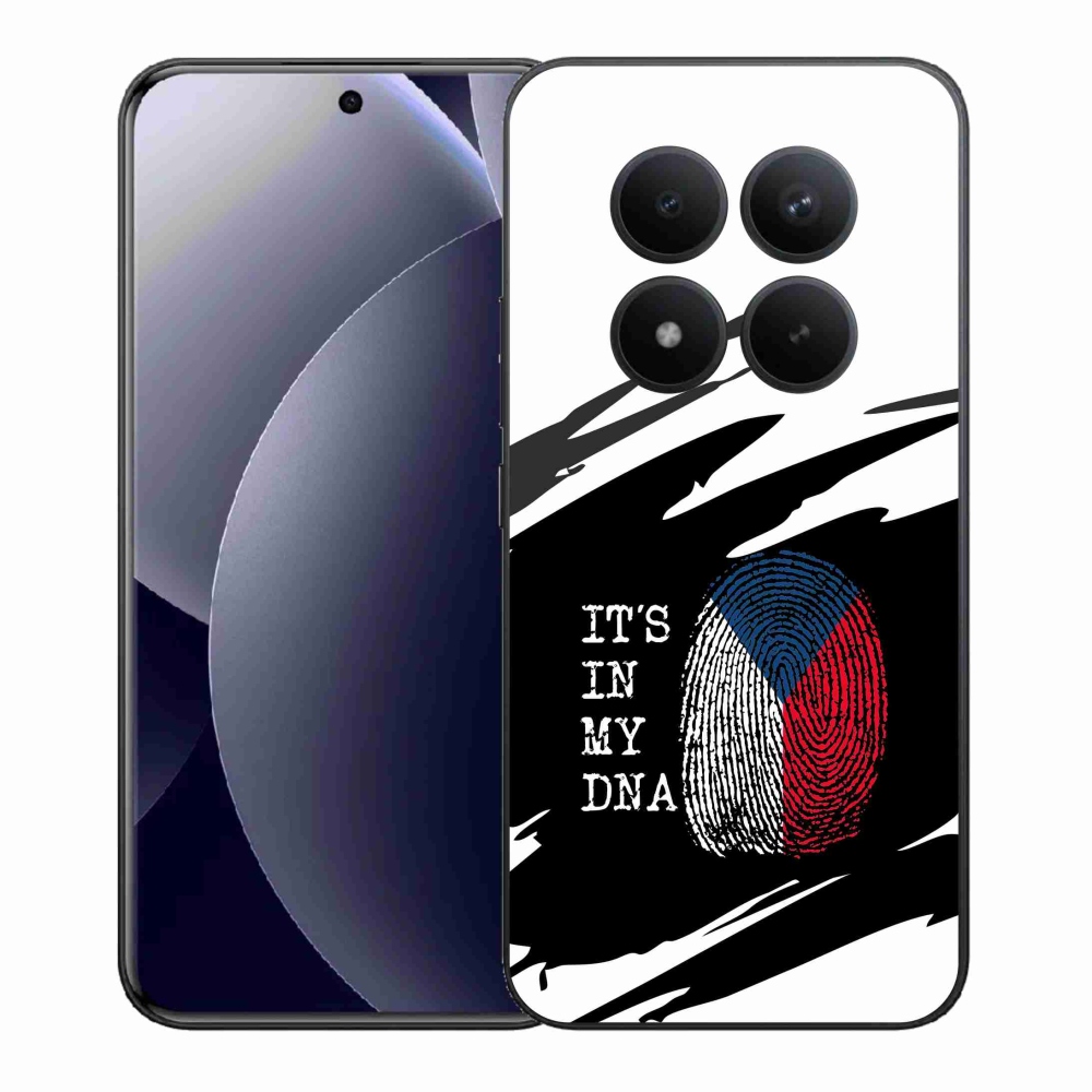 Gelový kryt mmCase na Xiaomi Redmi Note 15 Pro+ 5G/Xiaomi Poco M8 Pro 5G - vlajka otisk prstu černobílé pozadí