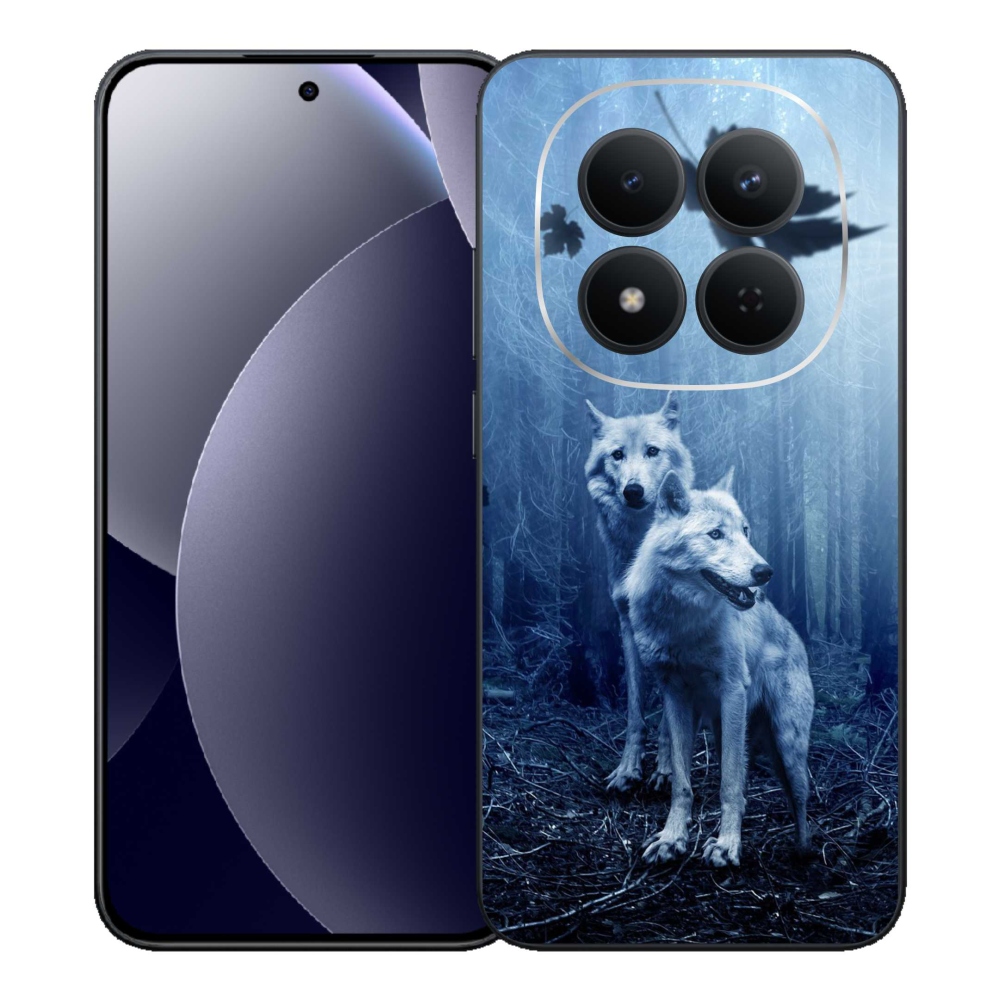 Gelový kryt mmCase na Xiaomi Redmi Note 15 Pro 5G - vlci v lese