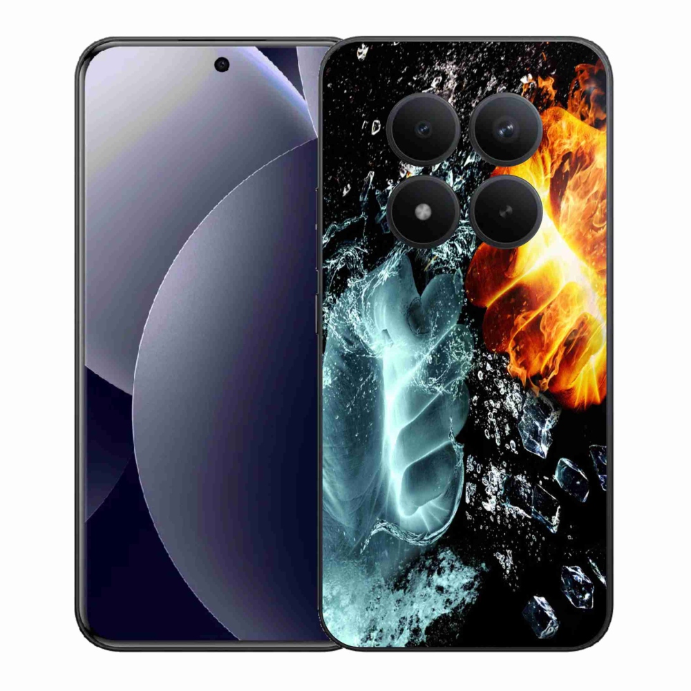 Gelový kryt mmCase na Xiaomi Redmi Note 15 Pro+ 5G/Xiaomi Poco M8 Pro 5G - voda a oheň
