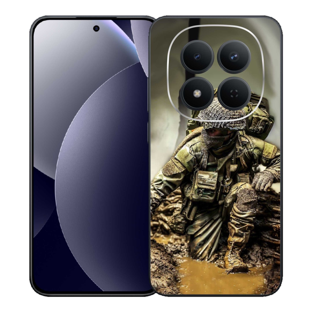 Gelový kryt mmCase na Xiaomi Redmi Note 15 Pro 5G - voják