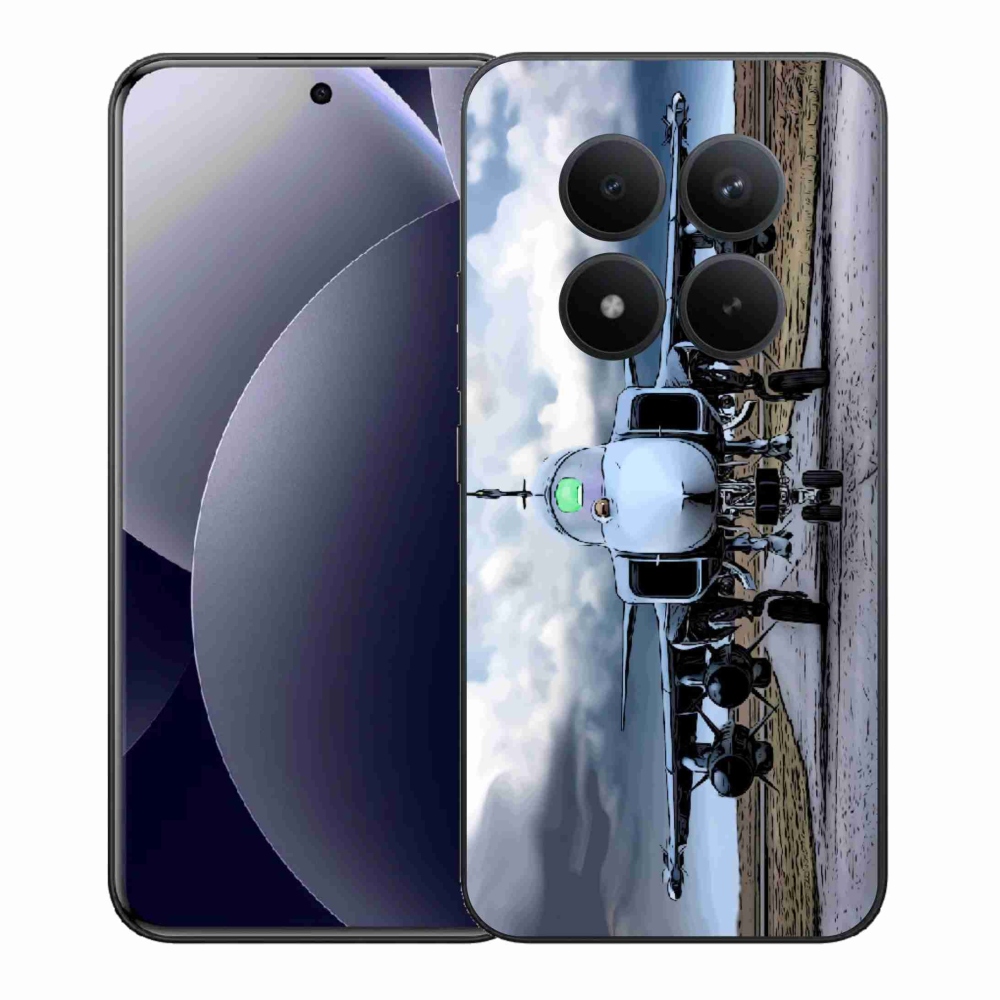 Gelový kryt mmCase na Xiaomi Redmi Note 15 Pro+ 5G/Xiaomi Poco M8 Pro 5G - vojenské letadlo