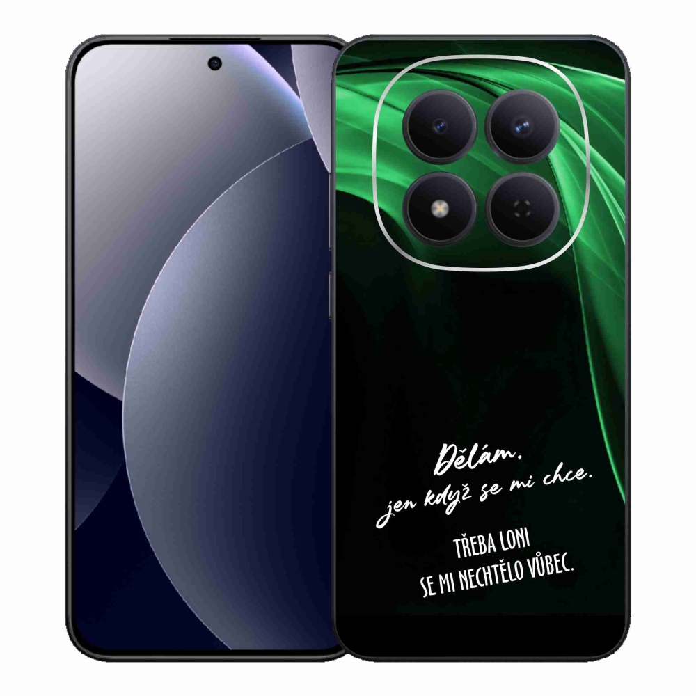 Gelový kryt mmCase na Xiaomi Redmi Note 15 Pro 5G - vtipný text 12 černé pozadí