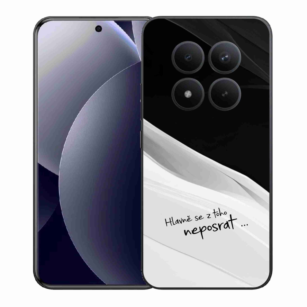 Gelový kryt mmCase na Xiaomi Redmi Note 15 Pro+ 5G/Xiaomi Poco M8 Pro 5G - vtipný text 13 bíločerné pozadí