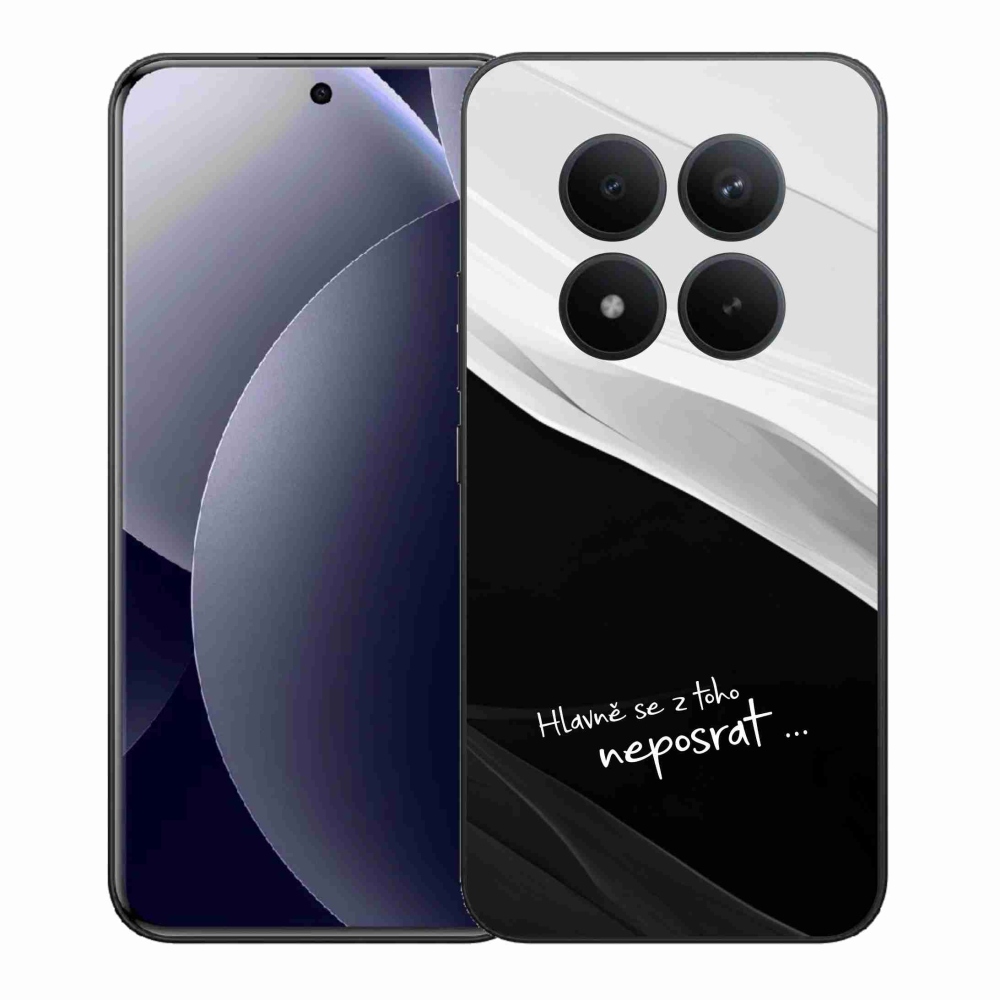 Gelový kryt mmCase na Xiaomi Redmi Note 15 Pro+ 5G/Xiaomi Poco M8 Pro 5G - vtipný text 13 černobílé pozadí