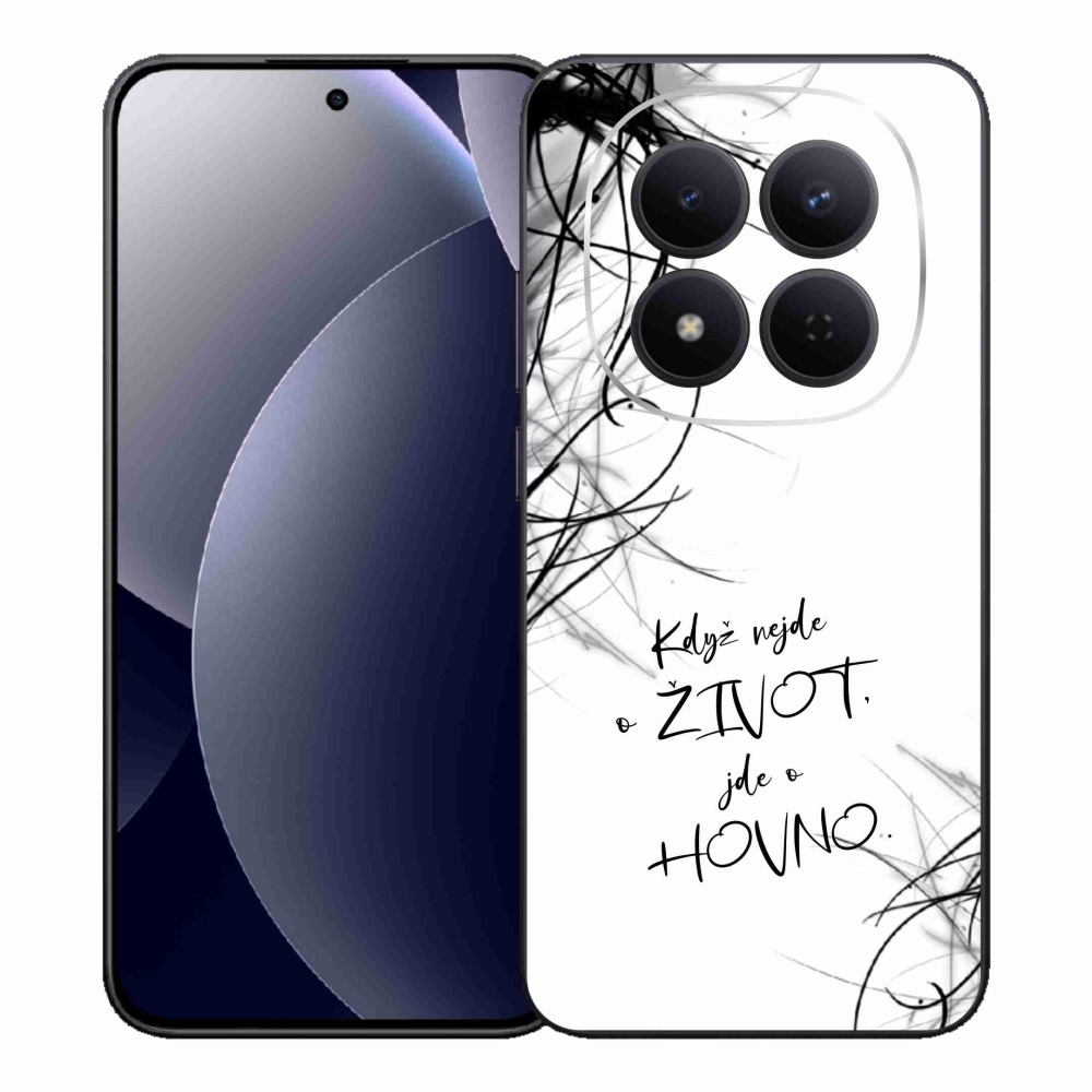 Gelový kryt mmCase na Xiaomi Redmi Note 15 Pro 5G - vtipný text 16 bílé pozadí