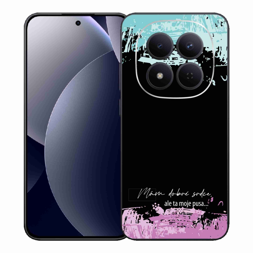 Gelový kryt mmCase na Xiaomi Redmi Note 15 Pro 5G - vtipný text 3 černé pozadí