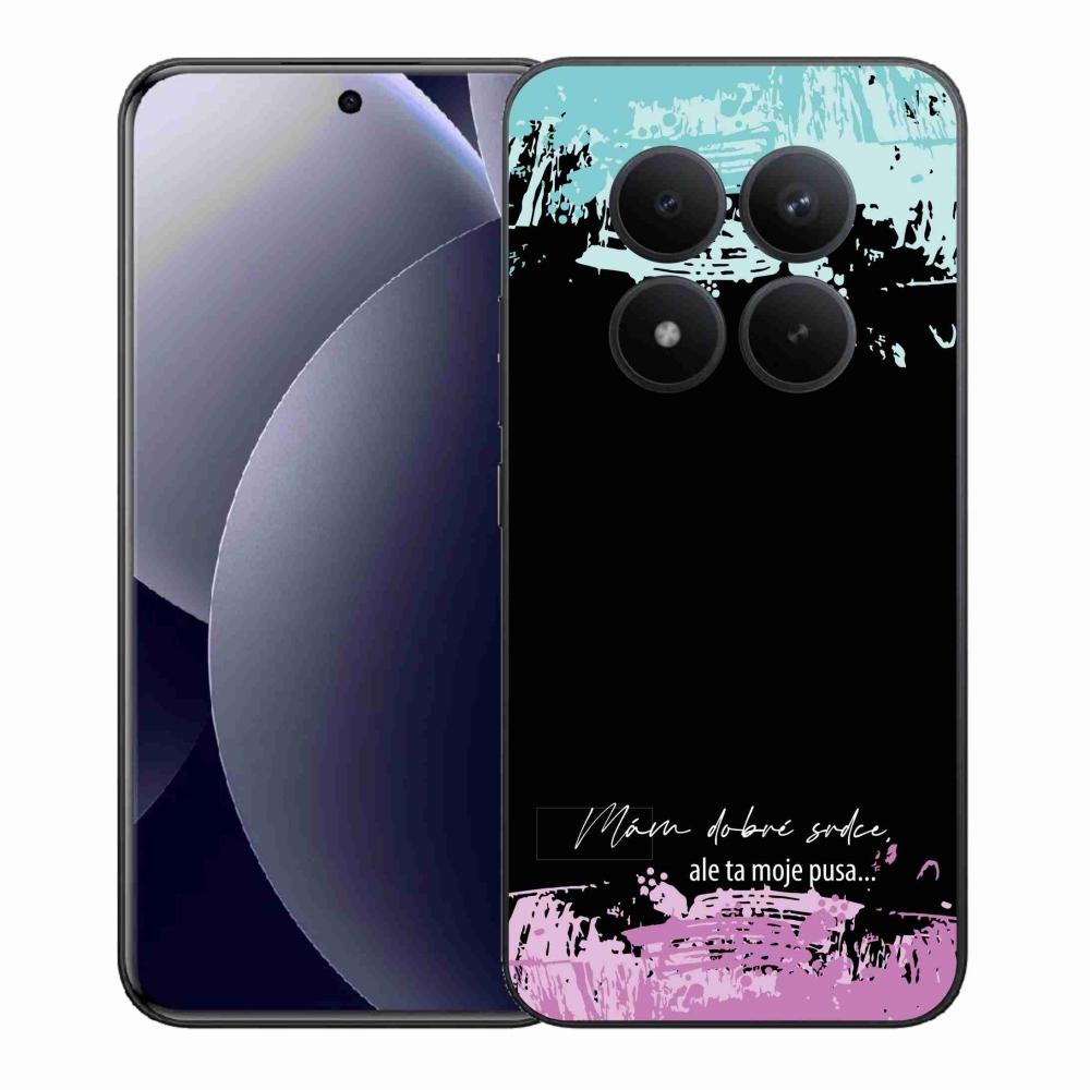 Gelový kryt mmCase na Xiaomi Redmi Note 15 Pro+ 5G/Xiaomi Poco M8 Pro 5G - vtipný text 3 černé pozadí