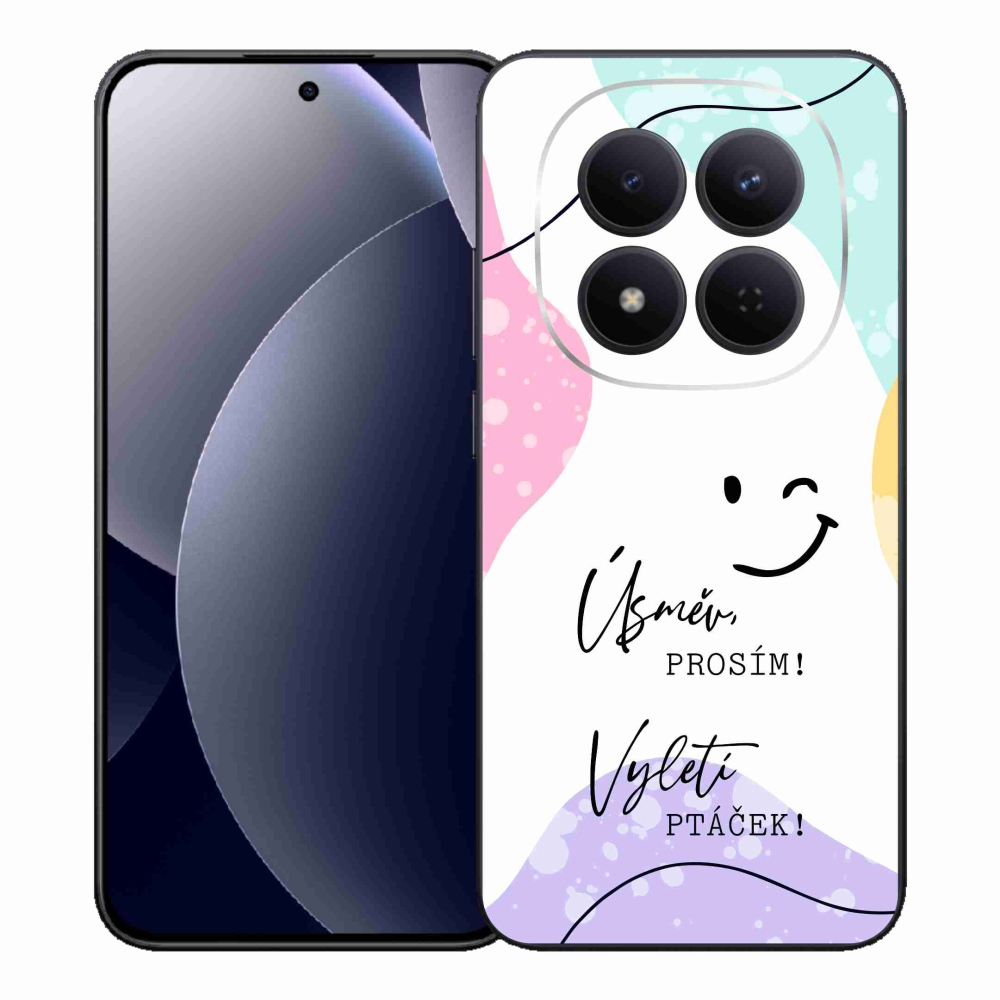 Gelový kryt mmCase na Xiaomi Redmi Note 15 Pro 5G - vtipný text 4 bílé pozadí