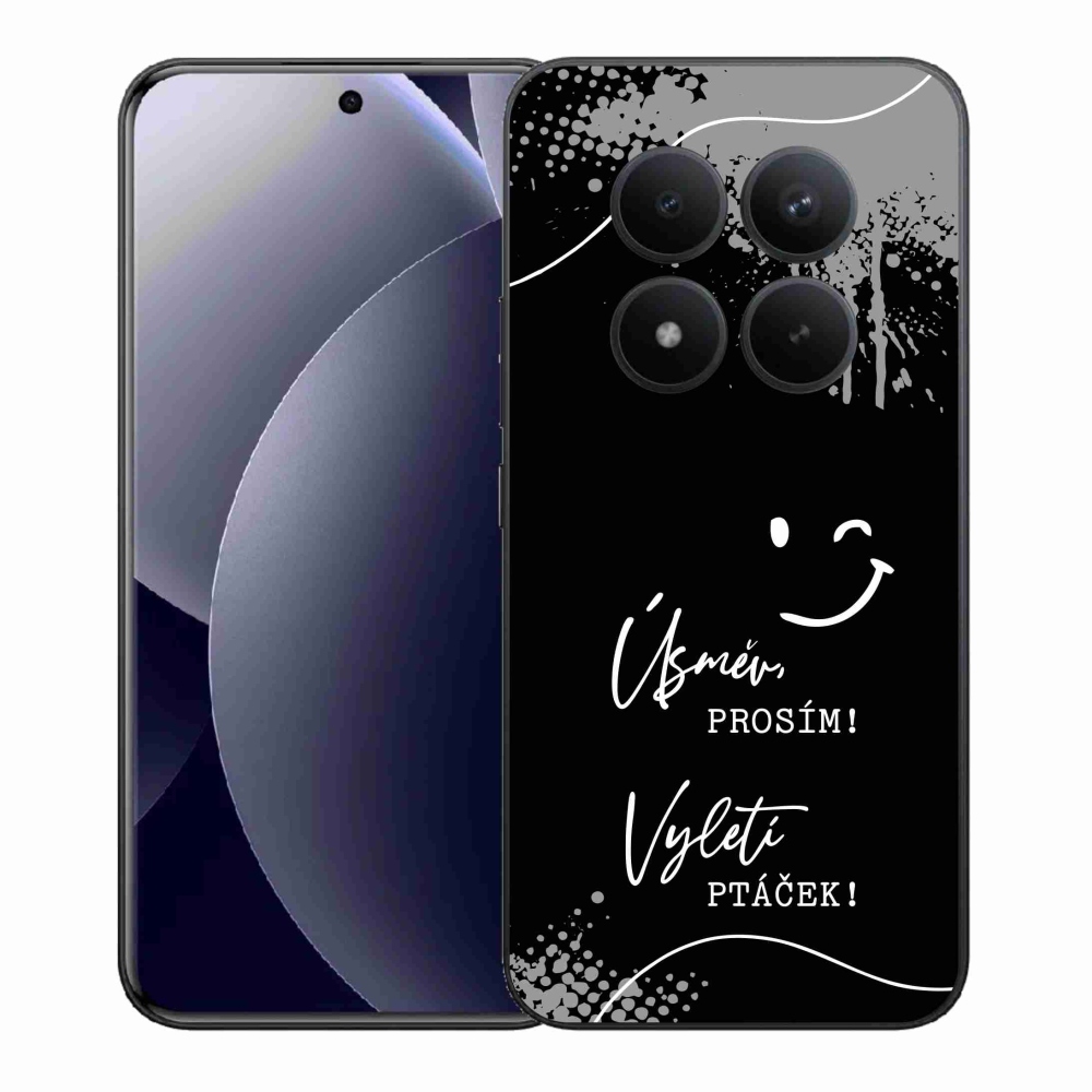 Gelový kryt mmCase na Xiaomi Redmi Note 15 Pro+ 5G/Xiaomi Poco M8 Pro 5G - vtipný text 4 černé pozadí