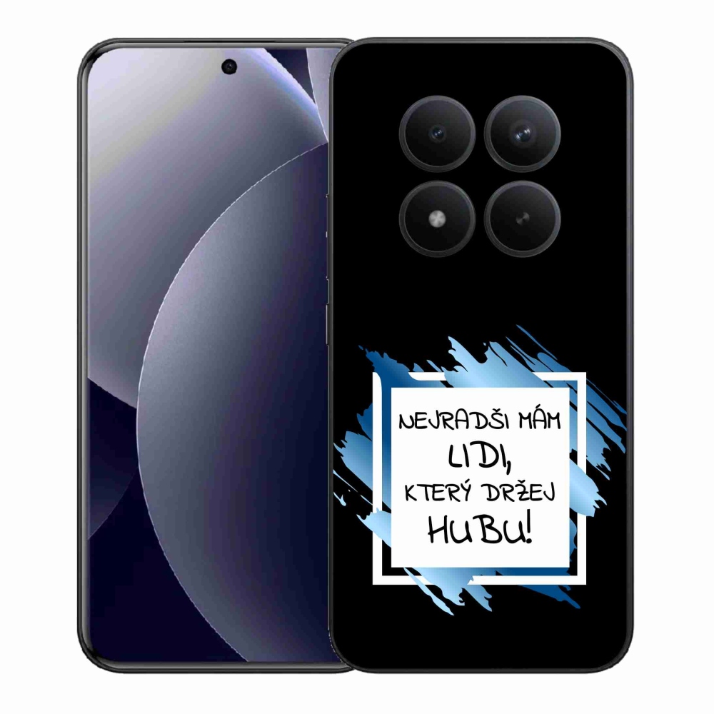 Gelový kryt mmCase na Xiaomi Redmi Note 15 Pro+ 5G/Xiaomi Poco M8 Pro 5G - vtipný text 7 bíločerné pozadí