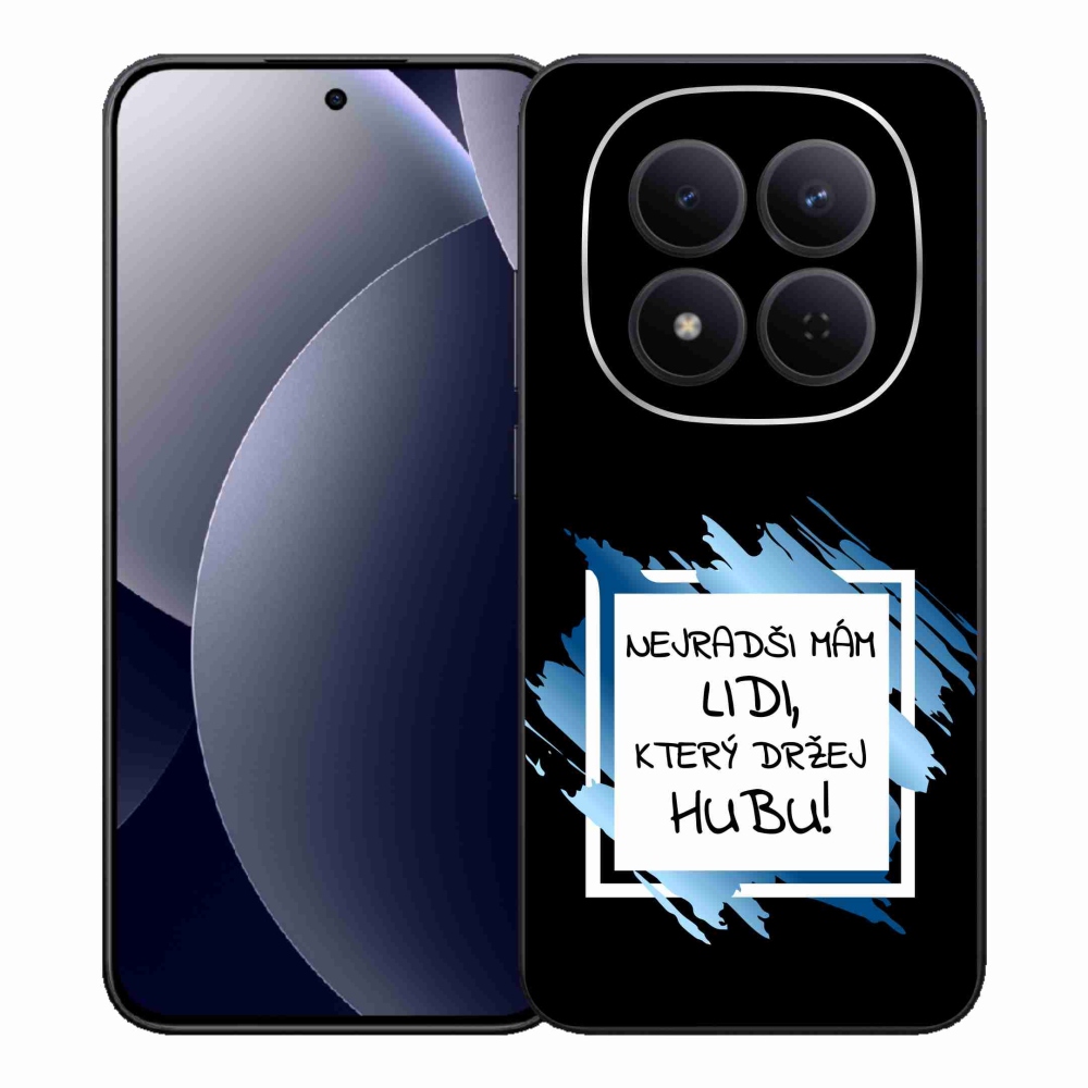 Gelový kryt mmCase na Xiaomi Redmi Note 15 Pro 5G - vtipný text 7 bíločerné pozadí