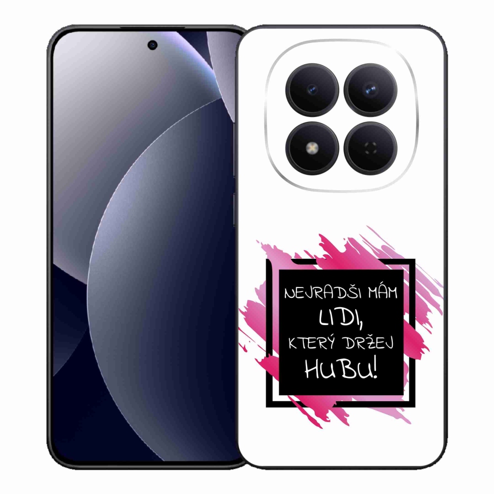 Gelový kryt mmCase na Xiaomi Redmi Note 15 Pro 5G - vtipný text 7 černobílé pozadí