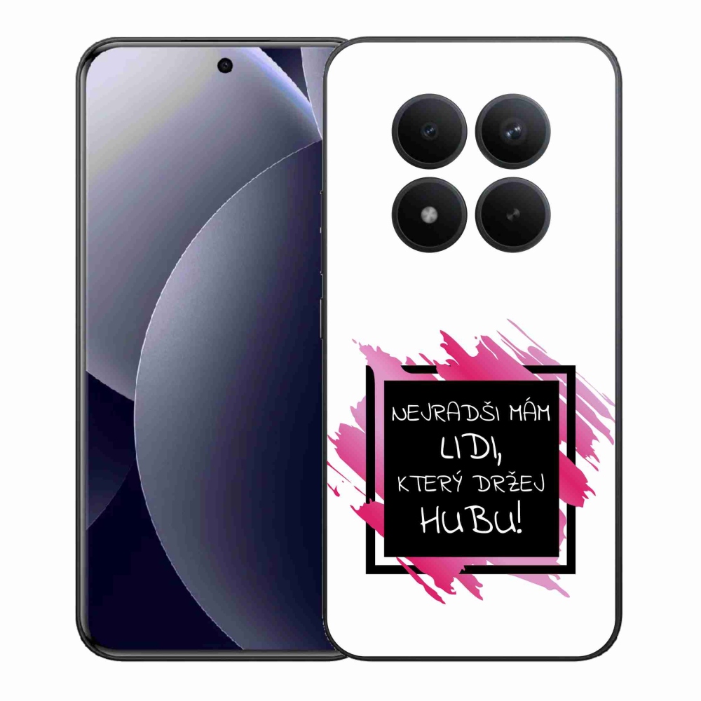 Gelový kryt mmCase na Xiaomi Redmi Note 15 Pro+ 5G/Xiaomi Poco M8 Pro 5G - vtipný text 7 černobílé pozadí